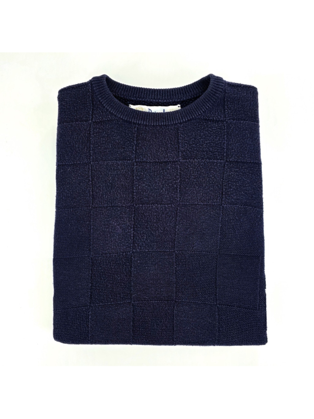 Pringle Scotland Sweater Mens M Navy Wool Knit Crewneck Quiet Luxury - Picture 5 of 12